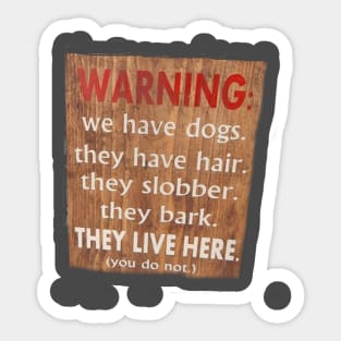 dog home Sticker